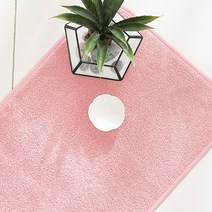 스칸디앤홈 롤리팝 특대형 주방매트, 밀키핑크