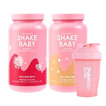 쉐이크베이비 단백질 다이어트 쉐이크 딸기맛 750g + 곡물맛 750g + 보틀 세트, 1세트