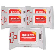 아이프리 휴대용 더 클린 손소독티슈 캡형, 20매, 5팩