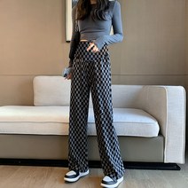 에이홉 캐주얼 체크 임산부 바지