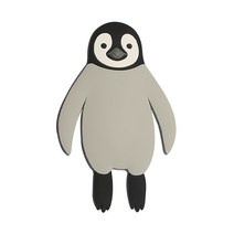 모어디어 귀여운 동물 차키 벽 마스크 후크걸이 펭귄, 혼합색상, 1개