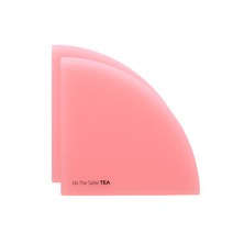 아크릴 티 코스터 2p, 스트로베리, 125 x 125 mm