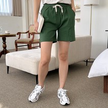 투디오션 여성용 3부 허리밴딩 숏팬츠