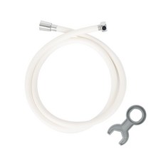 두진 바스 꼬임방지 튜브형 샤워호스 화이트 2m, 1개