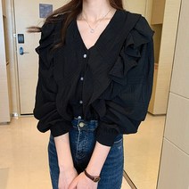 루나걸 스프링 프릴 블라우스