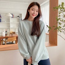 로미스토리 캐주얼 자수 기모 맨투맨