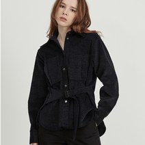 미즈바이베이지 여성용 호피 벨티드 셔츠