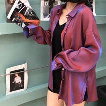 여성용 블랙101 비에르민 오버핏 남방 CH-2316724