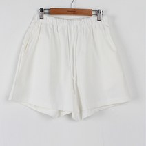 빼빼 여성용 올밴딩 스트링조절 3부 면 반바지