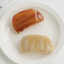 로시끌레르 콤브패턴 자개 헤어집게핀 A TYPE 2종 세트