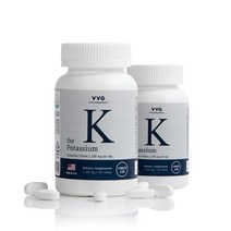 비타민마을 VVG 미국직수입 더 케이 칼륨 포타슘, 120정, 162g, 2개
