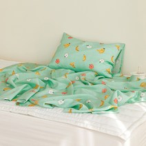 마틸라 리틀썸머 풍기인견 홑이불 + 베개커버 세트, 웰컴프루트