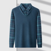 남성용 DM 중년 베스트 캐주얼 긴팔티 2306