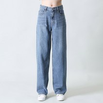 코카리나 핑그스 와이드 데님 스판 워싱 청바지