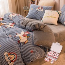 벨벳 프리미엄 이불커버 B14 + 고정클립 6p, 타입15(이불커버)