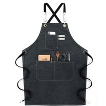 마음이음마켓 맞춤 작업복 앞치마 61 x 80 cm, 네이비, 1개
