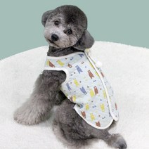 닥터블랭크 반려동물 블랭크도그 숲속패턴 면 조끼, MINT