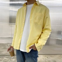 언탭트 남성용 빅사이즈 스탠다드핏 옥스포드 셔츠