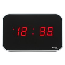 KAPPA 디지털 LED 탁상 겸용 벽시계 D2150, 실버