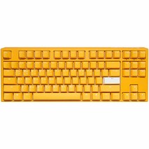 Ducky ONE 3 TKL RGB PBT 이중사출 한글 스피드실버축 유선키보드, Yellow, 텐키리스