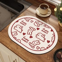 언헤브 러블리 디자인 식기 건조 매트 1단, L 스타일12