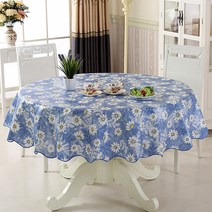 알럽홈 앤틱플라워 원형 방수 식탁보, Type9, 180cm