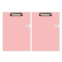 톡톡팬시 CMYK 컬러 클립보드 A4, 핑크, 2개