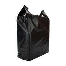 쓰리포 손잡이 마트 비닐봉투 검정, 36L, 2개