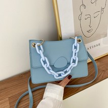 여성용 지제 투웨이 볼드체인 미니 크로스백