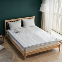 레오나 아쿠아 쿨매트 냉감 패드겸 카페트 + 베개커버 2p 세트, 화이트