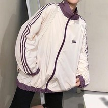 따봉오빠 여성용 밑단 조임 스포티 캐주얼 바람막이 점퍼 JNH1207
