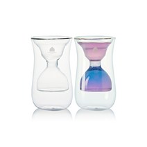 까사무띠 이중유리 더블월 샌드 컵 150ml, 2개, 투명