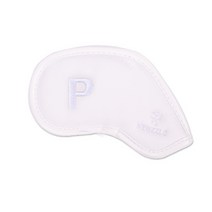 뉴즐 담카우 사피아노 더블사이드 넘버 P번 웨지커버 DBNIRSPA0002, 올화이트 + 화이트자수