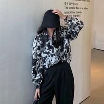 두봄 여성용 레오파드 셔츠