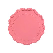 벨류하우스 프렌치 다이닝 테이블 웨어 코스터, 01 핑크, S(230 x 230 x 5 mm)