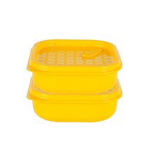 실리만 뉴트로 컬렉션 삶아쓰는 실리콘 용기 옥수수 310ml WSK7227, 2개, 뚜껑 2p + 본체 2p