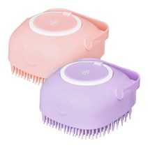 아유아유 씻어보솔 브러쉬 2종 세트, 핑크, 퍼플, 1세트