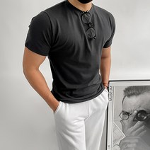 남자다잉 남성용 프리미엄 모달 머슬핏 반팔 티셔츠