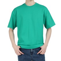 다꾸앙 남성용 오버핏 라운드넥 반팔 티셔츠 D03M13_tc2598