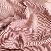 천팜 10수 캔버스 베리 스트라이프 패브릭 원단, 레드 + 아이보리