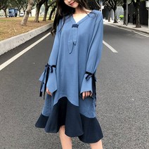 패션풀 루니 스트라이프 타이 원피스 24329