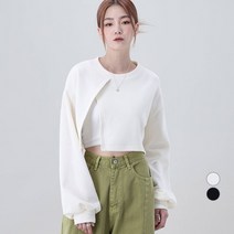 어썸어라운드 여성용 기모 언발 트임 맨투맨