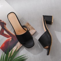 갓슈 여성용 루오 토오픈 뮬 블로퍼 5cm