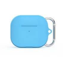 일렉토 애플 에어팟 3세대 마그넷 실리콘 키링 케이스, A3MKC-LUBU, 형광 블루