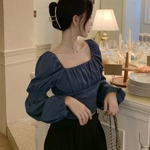 어썸풀 카미유 스퀘어넥 블라우스