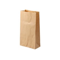 더담다 무지 크라프트 각대 종이봉투 소, 1개입, 600개