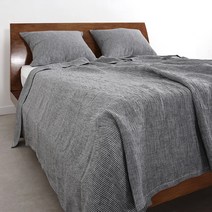 밀란 린넨 홑이불, 블랙