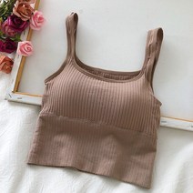 비앤지 여성용 다잇슈 이너 크롭 나시 탱크 탑