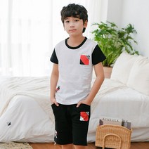 잭키드 남아용 맥 4부 상하 바지세트