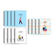 더오픈하우스 런더너 좌철수첩 12p 세트 23-4810, 랜덤발송, 1SET_KOR